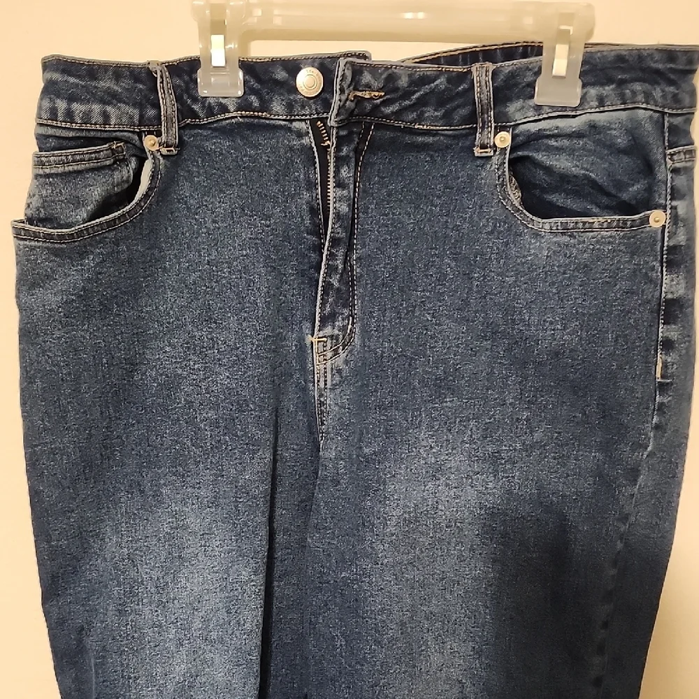 Sears Blue Straight Leg Jeans with Classic Style 16 - Picture 2 of 5